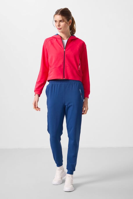 Oversized Kapuzenzip-Sweatshirt und Hosen-Set - Image 5