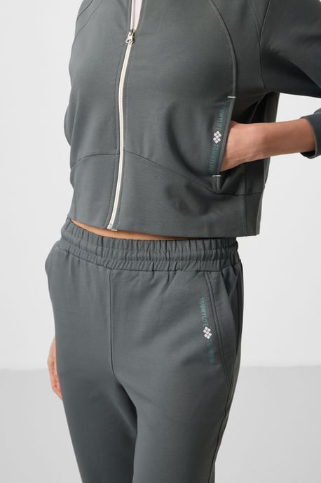 Übergroßes Kapuzen-Zip-Sweatshirt und Hosen-Set - Image 6