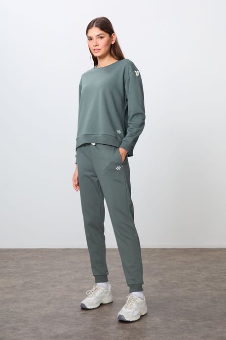 Übergrößen Sweatshirt- und Hosen-Set aus Baumwolle-Polyester-Mischung - Image 5
