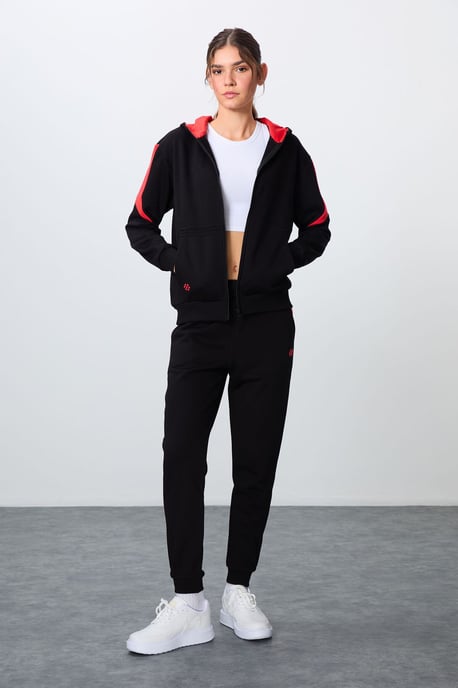 Übergröße Kapuzenzip-Sweatshirt und Hosen-Set - Image 4