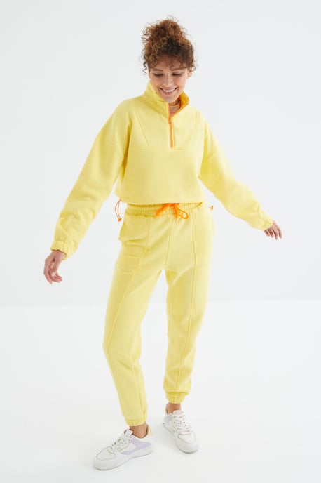 Übergrößen Fleece Sweatshirt und Hose Set - Image 3
