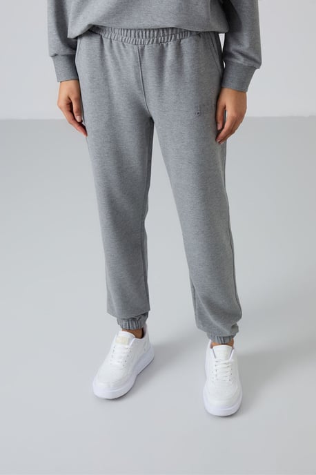 Oversized Sweatshirt und Hosen-Set mit elastischem Saum - Image 2