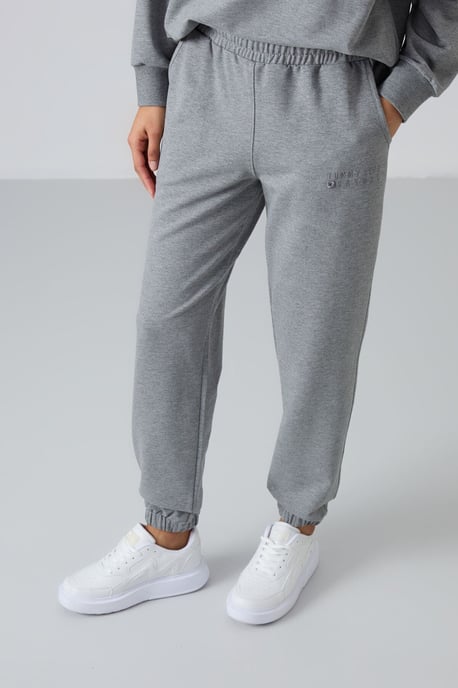 Oversized Sweatshirt und Hosen-Set mit elastischem Saum - Image 6