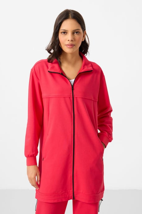 Damen Baumwollmischung Sweatshirt und weit geschnittene Hosen Set - Image 2
