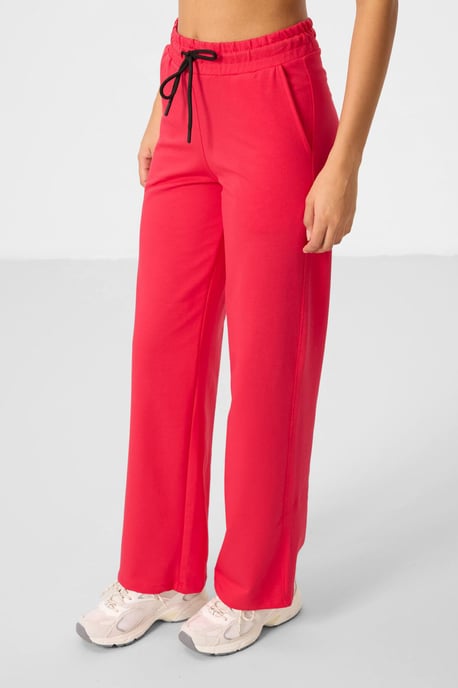 Damen Baumwollmischung Sweatshirt und weit geschnittene Hosen Set - Image 3