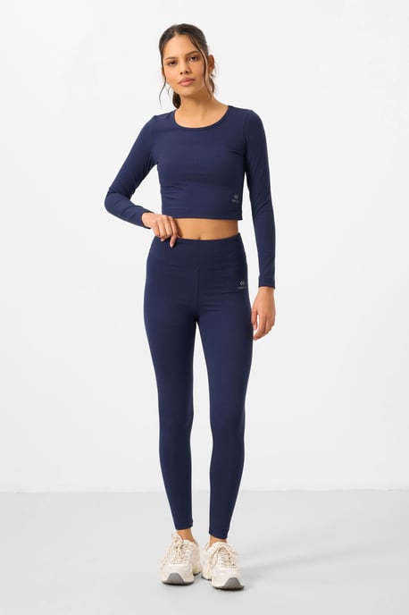 Baumwolle Elasthan Crop T-Shirt und Leggings Set - Image 4
