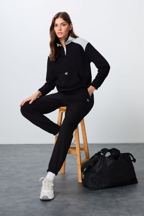 Farbenblockiertes Fleece Trainingsanzug-Set - Image 1