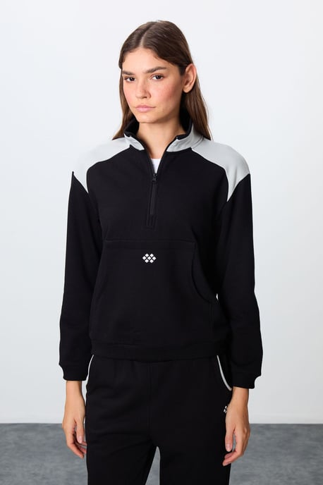 Farbenblockiertes Fleece Trainingsanzug-Set - Image 2
