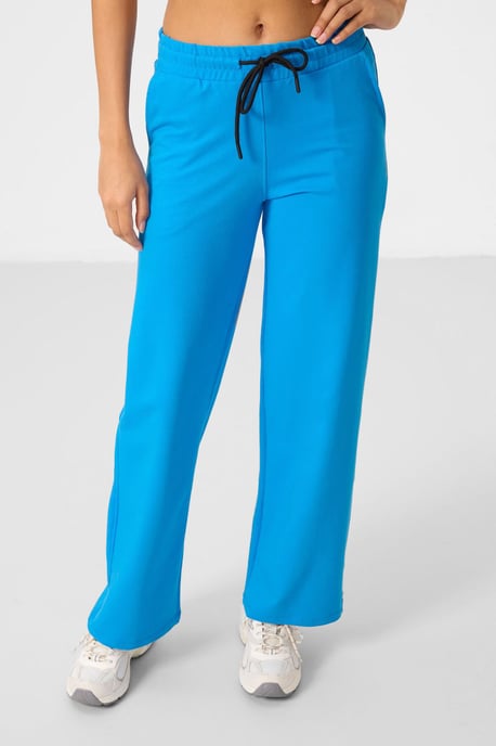 Damen Sweatshirt aus Baumwollmischung und weite Hose Set - Image 2