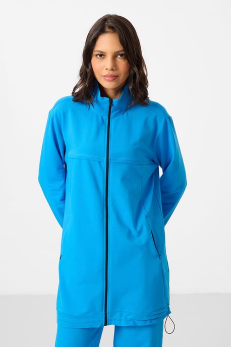 Damen Sweatshirt aus Baumwollmischung und weite Hose Set - Image 6
