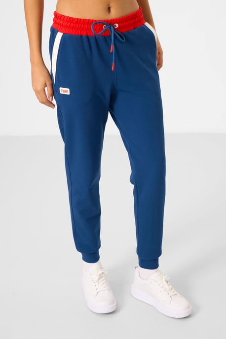 Farbblockiertes Kapuzen-Sweatshirt und Hose Set - Image 2
