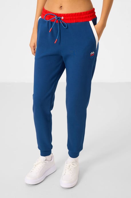 Farbblockiertes Kapuzen-Sweatshirt und Hose Set - Image 6