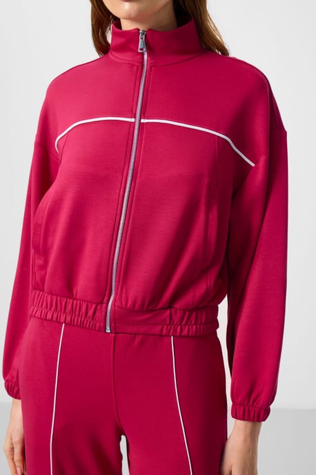 Oversized Zip-Kragen Trainingsanzug Set - Image 5