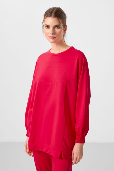 Oversized Fleece Sweatshirt und Hosen Set - Image 3