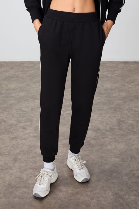 Oversized Zip-Kragen Sweatshirt und Hosen Set - Image 5