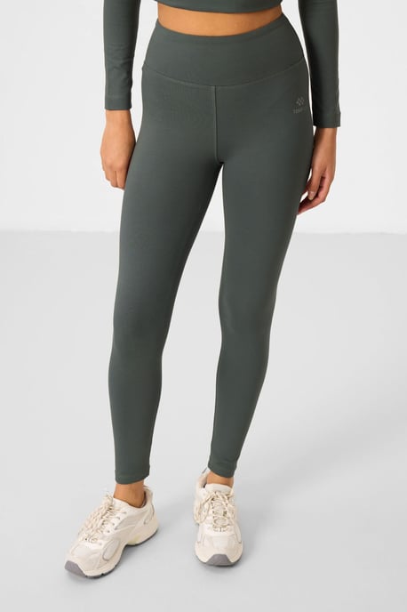 Baumwolle-Elasthan Crop-T-Shirt und Leggings-Set - Image 5