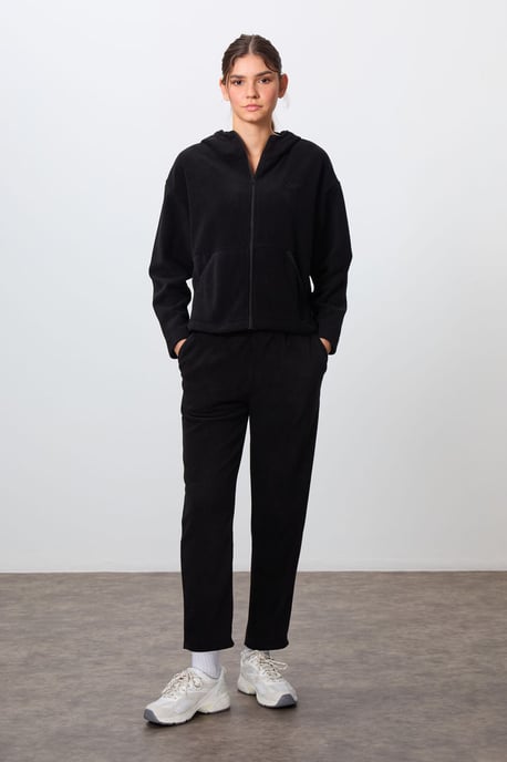 Oversized Kapuzenpullover mit Reißverschluss und Jogginganzug Set - Image 1
