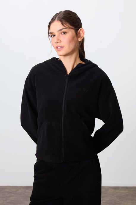 Oversized Kapuzenpullover mit Reißverschluss und Jogginganzug Set - Image 2