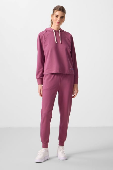 Oversized Kapuzen-Sweatshirt- und Hosen-Set - Image 1