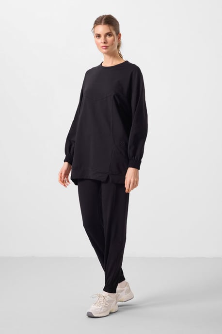 Übergroßes Fleece-Sweatshirt- und Hosen-Set - Image 1