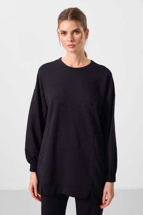 Übergroßes Fleece-Sweatshirt- und Hosen-Set - Image 3