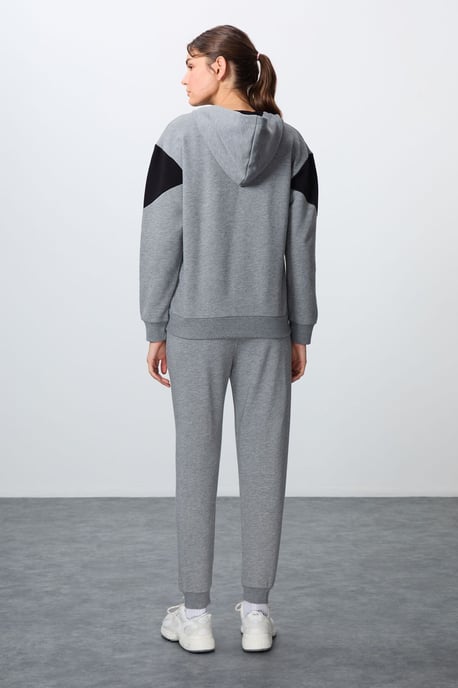 Übergröße Kapuzenpullover mit Reißverschluss und Hose Set - Image 6