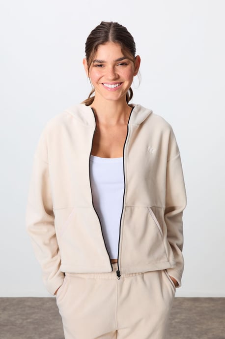 Oversized Kapuzenpulli-Zip-Trainingsanzug-Set - Image 2