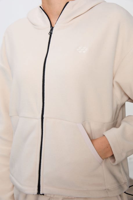 Oversized Kapuzenpulli-Zip-Trainingsanzug-Set - Image 5