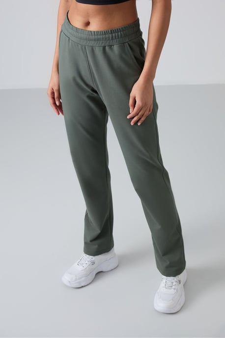 Damen Sweatpants mit geradem Bein aus Fleece - Image 2