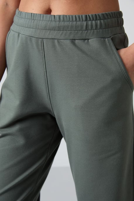 Damen Sweatpants mit geradem Bein aus Fleece - Image 3