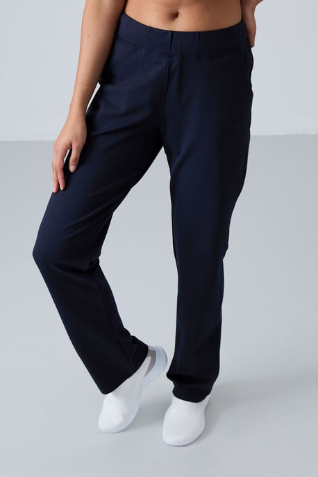 Tommy Life Sweatpants mit hoher Taille, geradem Bein - Marineblau - Image 2