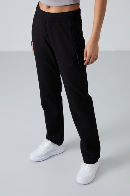 Damen gerade geschnittene Fleece-Sweatpants - Image 2