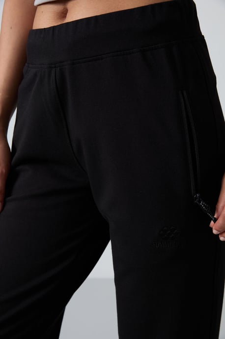 Damen gerade geschnittene Fleece-Sweatpants - Image 3