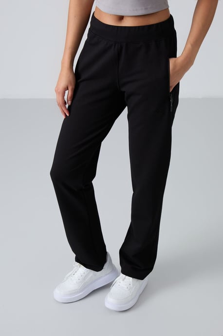 Damen gerade geschnittene Fleece-Sweatpants - Image 4