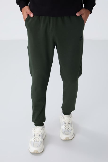 Herren Sweatpants aus Fleece in Solid-Optik - Image 1