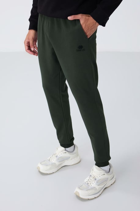 Herren Sweatpants aus Fleece in Solid-Optik - Image 3