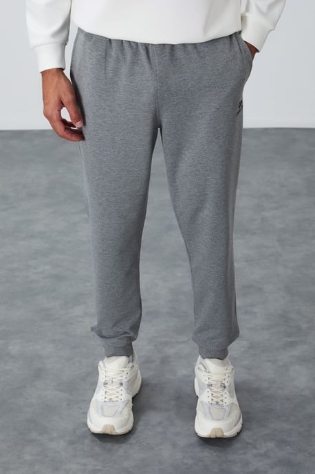 Herren einfarbige Fleece-Sweatpants - Image 1