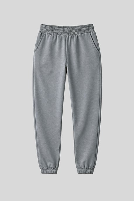 Damen Hochbundige Relaxed Fleece Jogginghosen - Image 1