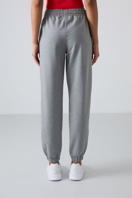 Damen Hochbundige Relaxed Fleece Jogginghosen - Image 6