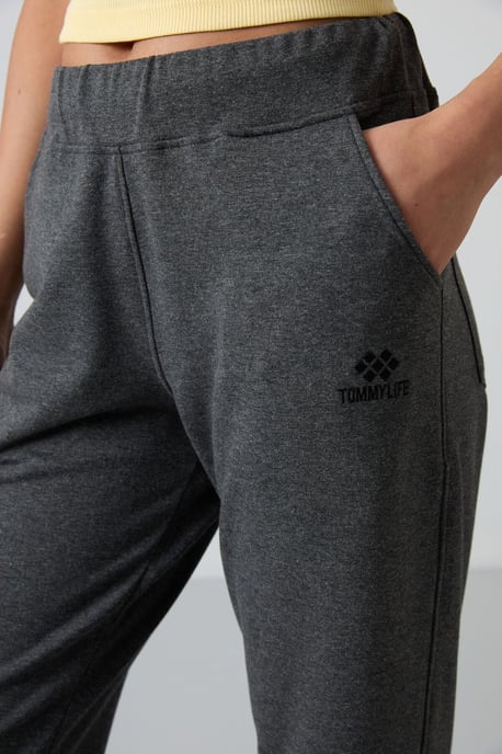 Hochtaillierte gerade Sweatpants - Image 3