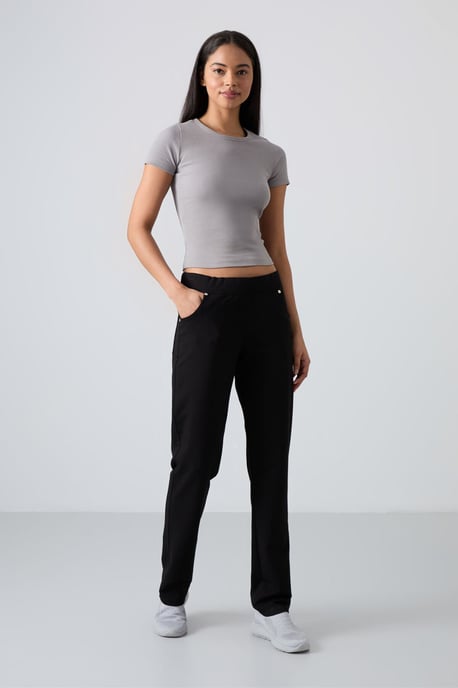 Damen Sweatpants mit lockerer, gerader Beinform - Image 1