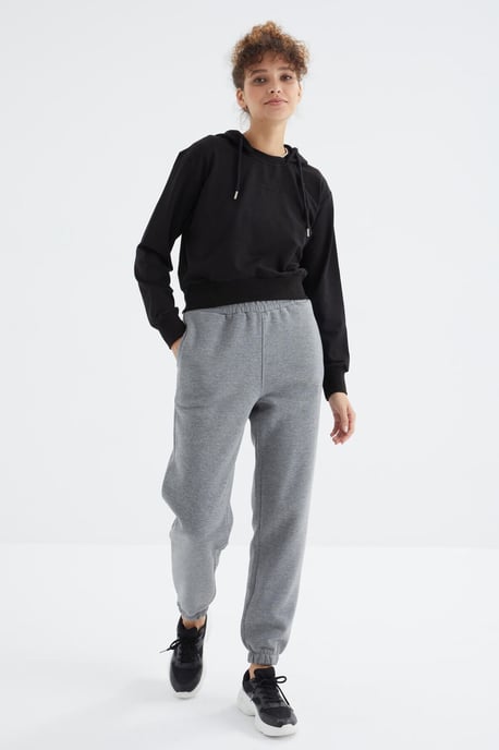 Damen Hochgeschnittene Fleece Jogginghose - Image 5