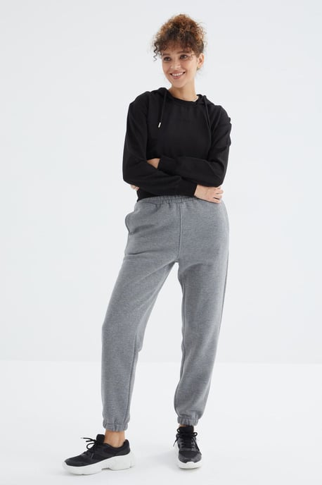 Damen Hochgeschnittene Fleece Jogginghose - Image 6
