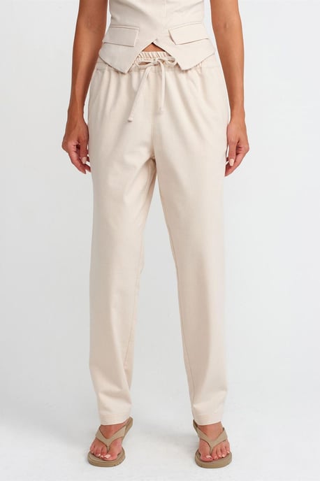 Damen Leinen-Mix Jogginghose - Image 3
