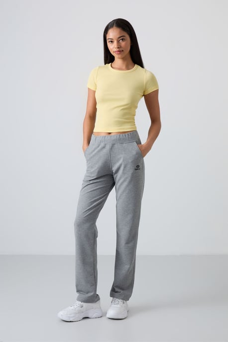 Hochtaillierte gerade Sweatpants - Image 1