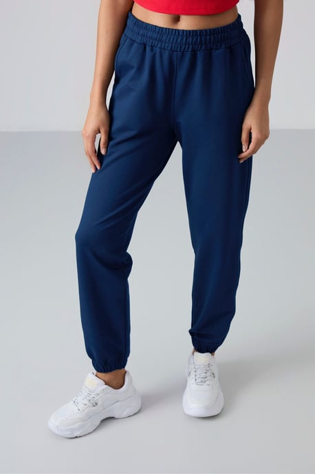 Damen Hochtaillierte, Lässige Fleece-Jogginghosen - Image 3