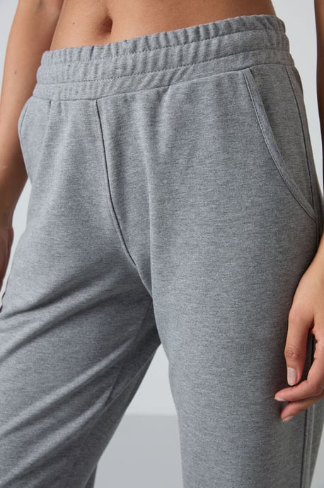 Damen Jogginghose mit geradem Bein aus Fleece - Image 3