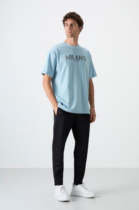 Herren Jogginghose aus einfarbigem Sweatstoff - Image 3