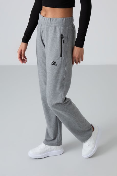 Damen gerade geschnittene Fleece-Sweatpants - Image 4