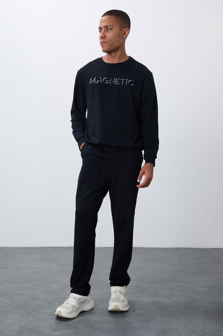 Herren Sweatpants mit regulärer Passform aus Baumwollmischung - Image 2